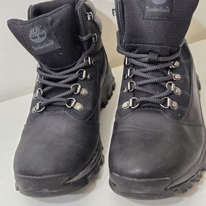 Timberland Rangeley Mid Hiker Leather Black Hiking Boots (model 9811R) size9